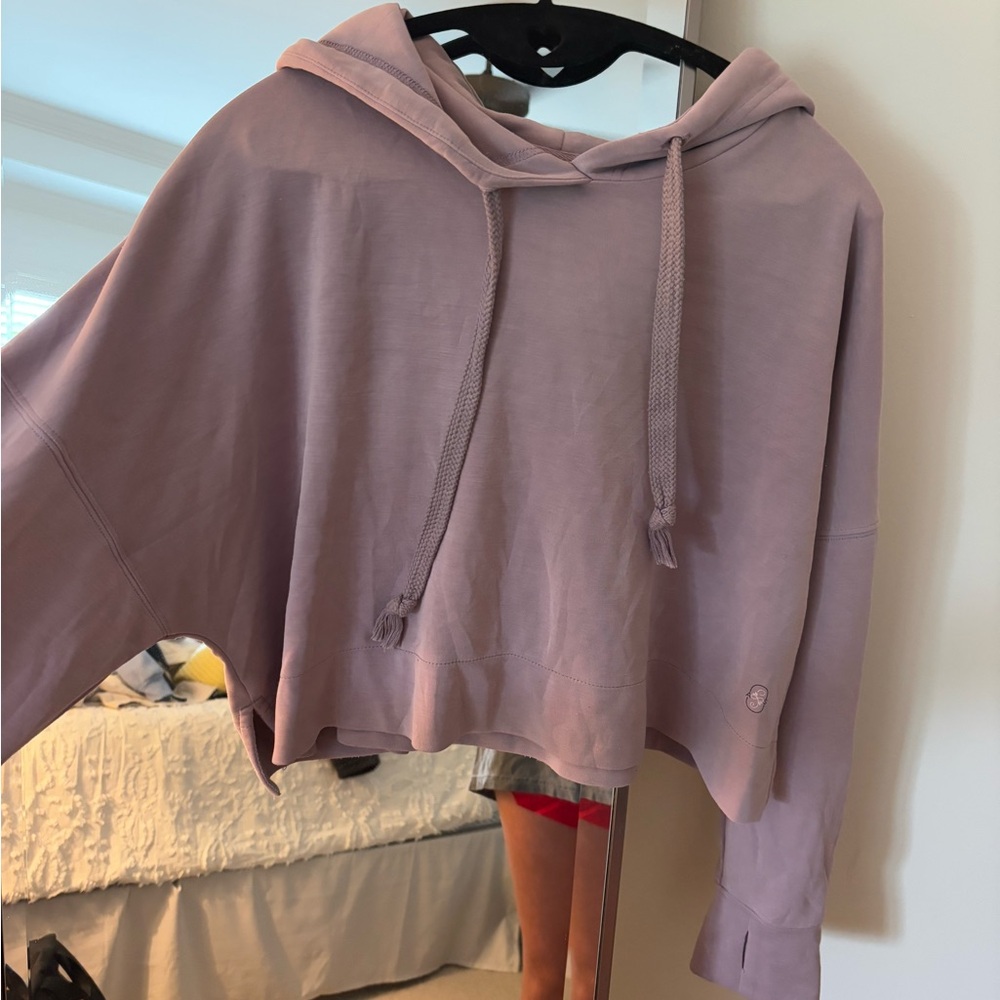 Women's Lavender Crop Hoodie